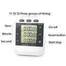 Square 3-way Kitchen Timer Countdown Cooking Alarm Temporizador Home Supply