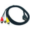 1.5M Usb A Female To 3 Rca Phono Av Cable Lead Pc Tv Aux Audio Video Adapte