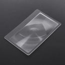 5pcs/lot Portable Credit Card 3X Magnifier Magnifying Magnification Fresnel Lens