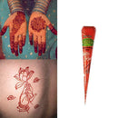 Chili Red Henna Cones Tattoo Ointment Body Art Color Fast Heal After-Cr DIY L2Y3