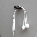 8pcs Black Car Charger Line Headphone USB Cable Car Clip Interior Accessories
