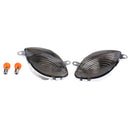 2x Smoke Turn Signal Lghts with Bulbs for Suzuki Hayabusa GSXR1300 1999-2007