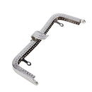 20cm Embossing Handbag Metal Purse Frame Handle Bag Accessories(Bronze)