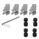 Z011A Mini Collet Metal 4-Jaw Lathe Chuck Clamp Wood Turning Lathe Tool Kit