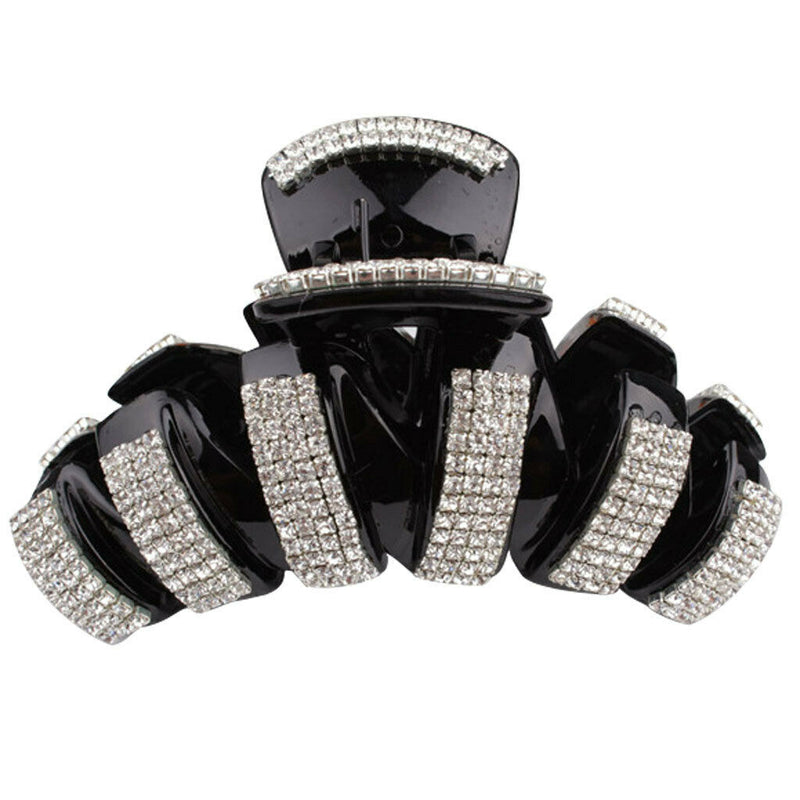 Fashion Full Crystal Rhinestone Hair Claw Clamp Clip Headpiece Accessory