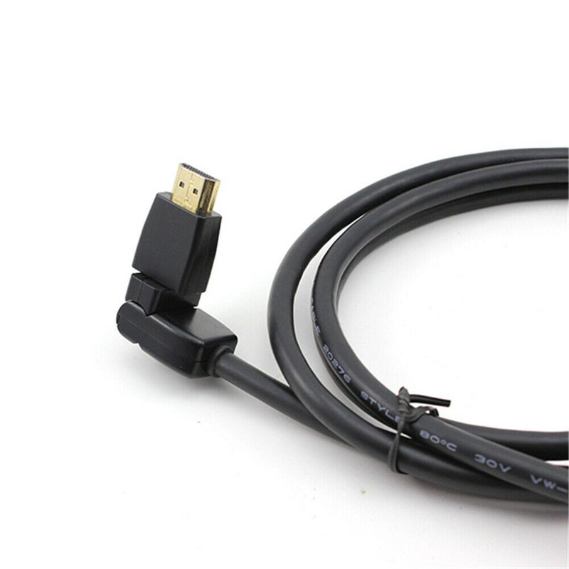 Dual 180 Degree Rotating Male to Male 1.5M HDMI Audio/Video Cable HDTV 720/1080P