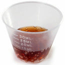 10x 30ml Measuring Cups Plastic Disposable Liquid Container Home Kitchen Tool