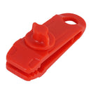 Heavy Duty Camping Tarp Clips Tent Awning Clamps Guyline Fastener Red Nylon