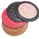 Round Crochet Bag Bottom Shaper Pad Insert Base for Purse Making Black