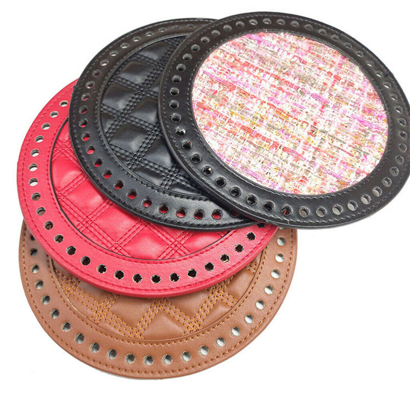 Round Crochet Bag Bottom Shaper Pad Insert Base for Purse Making Black