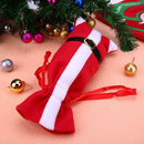 1pc Christmas Non-woven Belt Buckle Wine Bottle Cover Bag Party Table Decoration