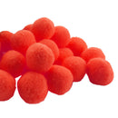 200Pcs Vibrant Colours Fluffy Small Craft Pompoms 18mm Red