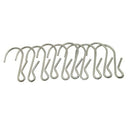 10-Pack 304 stainless steel Clip Type Hanging Hooks, Holds up to 10 lbs