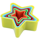 5pcs Pastry Mold for Cake Cookie For Christmas Kitchen, Star C2E3