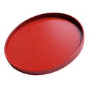 Wood Tray Food Salad Sushi Bread Dish Serving Tray Platter Plate 24cm Red