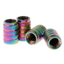 4pcs Aluminum Motorcycle Car Tire Air Valve Stem Pressure Dust Cap Cover