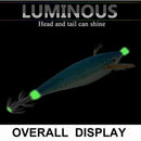 5pcs 11cm Fishing Lure Squid Lures Wood Shrimp Bait Wobbler Luminous Squid