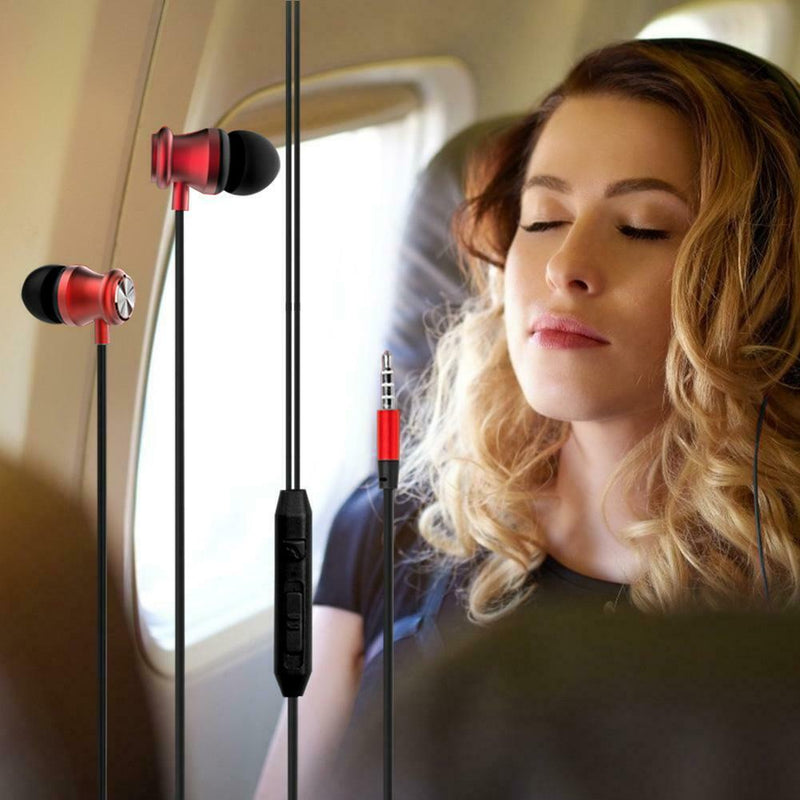 G10 3.5mm Wired Deep Bass Music Calling Line Control Earphones w/MIC