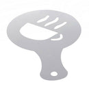 16 Pcs NW Fashion Cappuccino Coffee Stencils Template Strew Pad Duster Spra