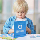 Montessori wooden educational toys mirror picture puzzle children education toys