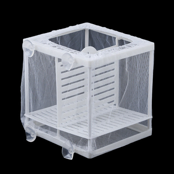 Aquarium Fish Tank Guppy Breeding Breeder Baby/Fry Net Trap Box Hatcher RGB Bj