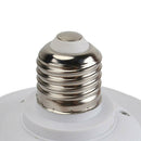 3 E27 Light Bulb Socket to AC Wall Outlet Plug Adapter On/Off Switch White LRW