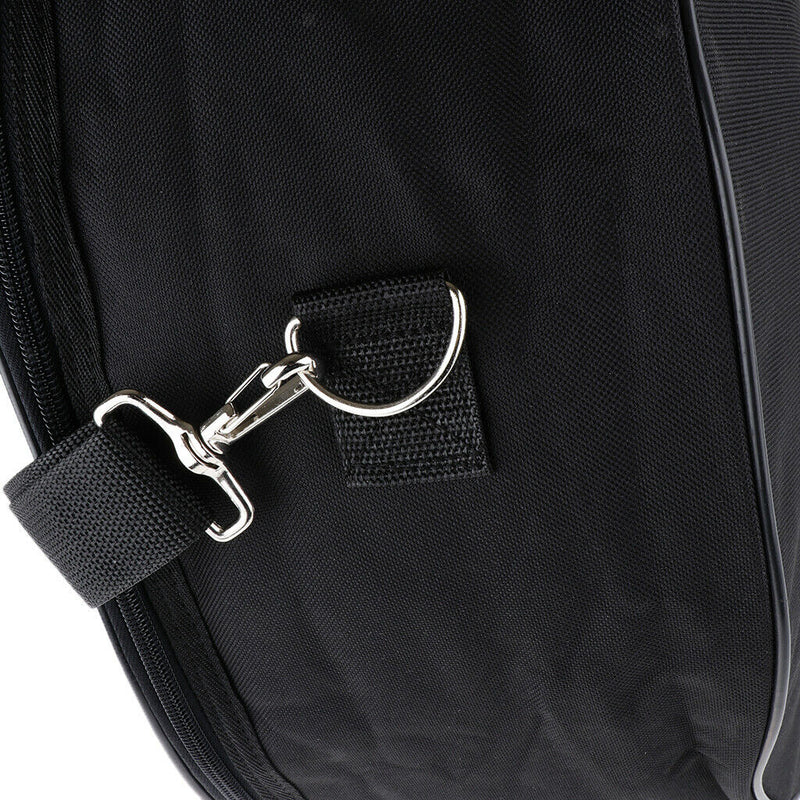 Black Snare Drum Gig Bag Round Hand Carry & Shoulder for Drummer Beginners
