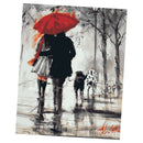 DIY Painting By Numbers Kit Frameless Paint Canvas Picture Walk In the Rain