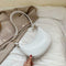 Retro PU Leather Messenger Bag Women Casual Shoulder Handbags Purse (White)