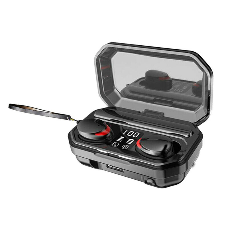 True Wireless Earbuds, Bluetooth 5.0 in-Ear TWS Stereo Headphones, LED Display