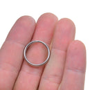 40x Stainless Steel Keyring Split Key Rings Hoop 20mm Double Loop Connectors