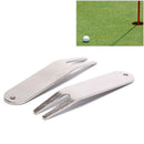 pitch repair divot switchblade tool golf ball marker mark green golfer kit M&O
