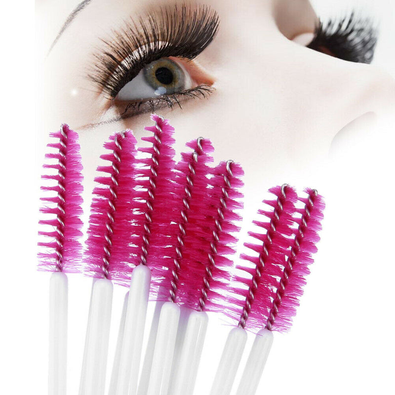 50PCS Disposable Eyelash Brush Mascara Wands Applicator Spoolers Makeup(6)