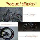 26 Inch Bicycle Reflector Fluorescent Wheel Rim Reflective Stickers (Red)