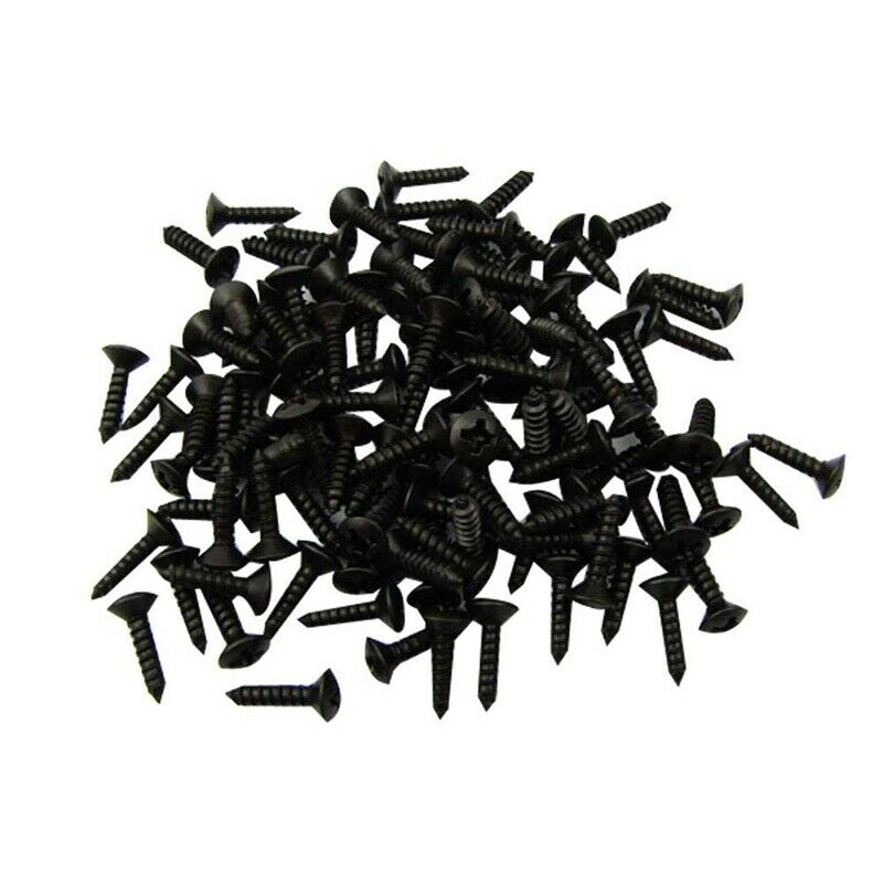 50pcs Pickguard Screws 3MM for Fender Strat Style Guitar(black)