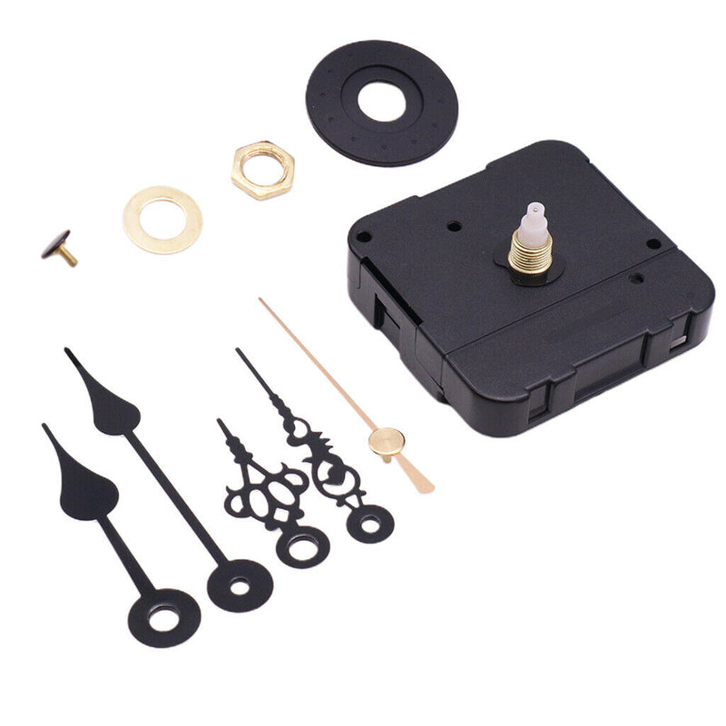1 Set Silent Wall Clock Movement with Pointer for DIY Repair Parts