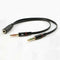 Stereo Audio Female to 2 Male Headset Microphone Y Splitter Cable Adapter Delu