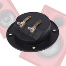 Square Shape Double Binding Post Type Speaker Wiring Box Terminal Cup Board Home