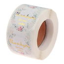500pcs/roll Bronzing flower decoration Stickers for seal labels gift PackagSEAU