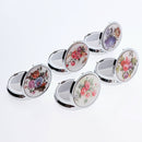 Round Compact 3 Compartment Medicine Case, Pill Box for Pocket or Purse with