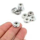 10pcs HCS Deep V Groove Sealed Guide Line Track Pulley Ball Bearing 4*13*6mm â„–[