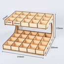 DIY Wooden Paint Rack Ink Storage Organizer 2-layer 35-grid