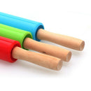 Wooden Handle Plastic Mini Rolling Pin Dough Roller DIY Baking Kitchen Tool Kids