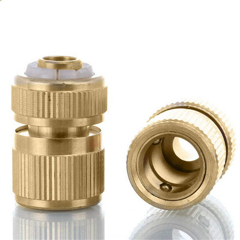 1/2" inch Brass Water Gun Hose Tap Fittings Threaded Water Pipe Tube Tap Adapter