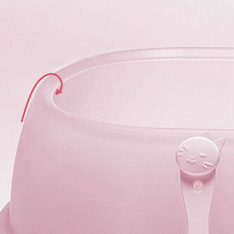 2X(Pet Dog Toilet Bedpan Cat Litter Box Semi-Closed Sand Basin Cat Dog Tray