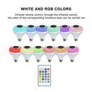 Smart Light Bulb Speaker Bluetooth RGB White Color Changing Dimmable LED Bulb