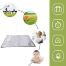 Picnic Waterproof Moisture-proof Pad Aluminum Foil Sleeping Mat Mattre MHH