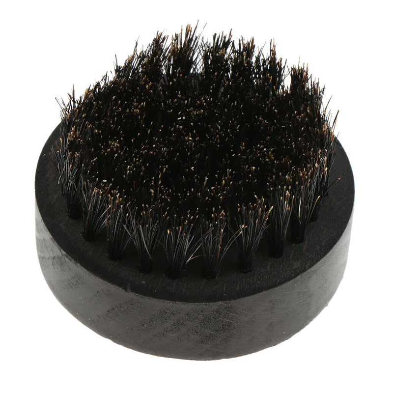 Black Wood Beard Mustache Facial Hair Brush Grooming Tool for Men Barber