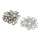 100x Mixed Grommets Eyelets Buckle Rivet With Washers Scrapbooking DIY Craft