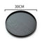 Round Serving Tray Serving Plate 2 Pieces Black Waiter Tray Gastro Tray, ÃƒËœ 27 +